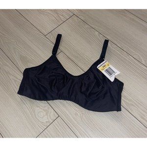 Vintage Maidenform All the Time 9628 Unlined Wire Free Bra Bralette 38C Blk New